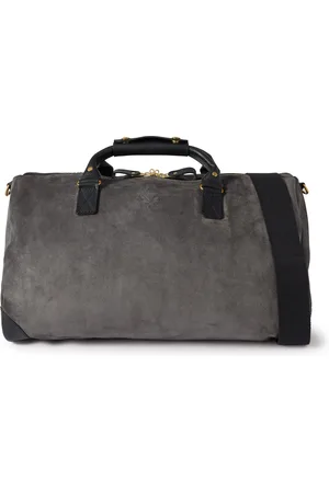 Bennett Winch Commuter Leather-Trimmed Suede Holdall - Men