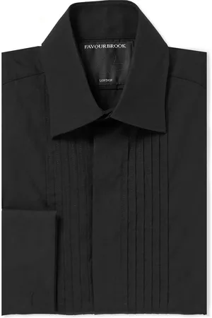 Favourbrook Cutaway-Collar Bib-Front Double-Cuff Cotton-Poplin Shirt - Men - - UK/US 15