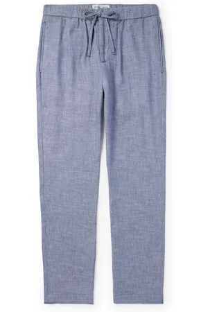 Frescobol Carioca Oscar Straight-Leg Linen and Cotton-Blend Drawstring Trousers - Men - - UK/US 38