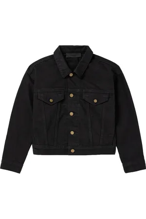 Denim black best sale jacket for men