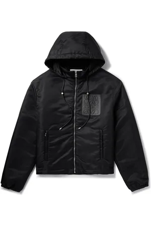 Loewe Leather-Trimmed Shell Hooded Jacket - Men - - IT 46