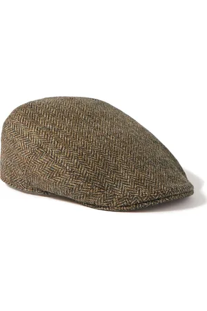 Colorichiari twill linen-blend cap - Brown