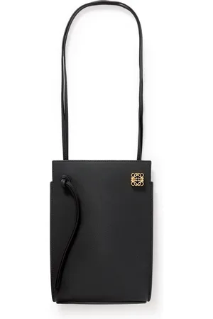 Loewe Dice Logo-Embellished Full-Grain Leather Messenger Bag - Men