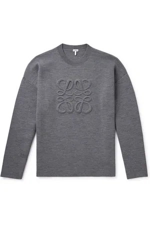 Loewe Logo-Embroidered Wool-Blend Sweater - Men - - XXL
