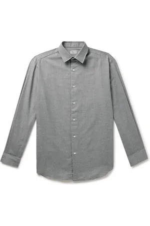 Charvet Brushed Cotton and Wool-Blend Shirt - Men - - EU 42