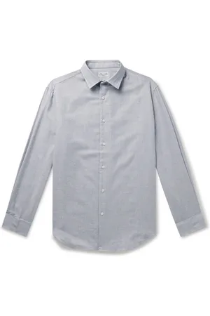 Charvet Brushed Cotton and Wool-Blend Shirt - Men - - EU 42