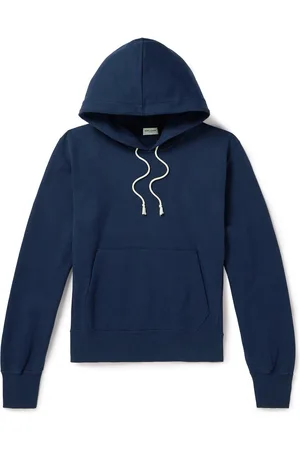 Saint Laurent Logo-Embroidered Cotton-Jersey Hoodie - Men - - XL