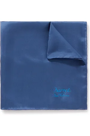Charvet Logo-Print Silk Pocket Square - Men