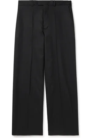 Maison margiela satin-trimmed discount piqué drawstring trousers