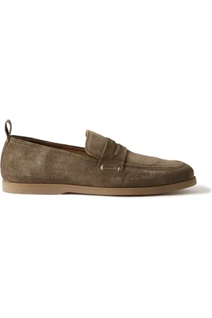 Mr P. Leo Suede Penny Loafers - Men - - UK 7