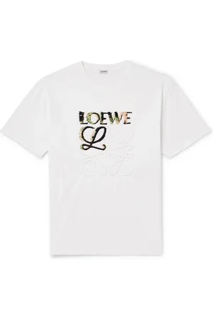 Loewe Logo-Embroidered Cotton-Jersey T-Shirt - Men - - XS