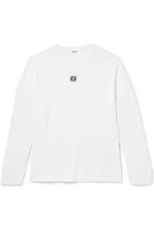 Loewe Oversized Logo-Embroidered Ribbed Cotton T-Shirt - Men - - XS