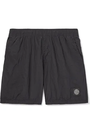 Stone Island Straight-Leg Mid-Length Logo-Appliqu??d Nylon Metal Swim Shorts - Men - - S