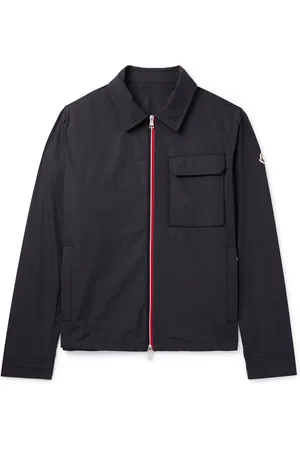 Moncler Logo-Appliqu??d Grosgrain-Trimmed Shell Overshirt - Men - - 1