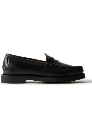 VISVIM Fabro Folk Leather Penny Loafers - Men - - US 9