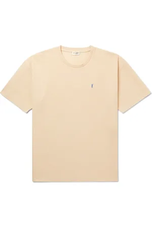 Saint Laurent Logo-Embroidered Cotton-Piqu?? T-Shirt - Men - - M