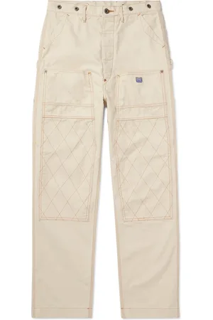 KAPITAL Lumber Straight-Leg Embroidered Cotton-Canvas Cargo Trousers - Men - - 1