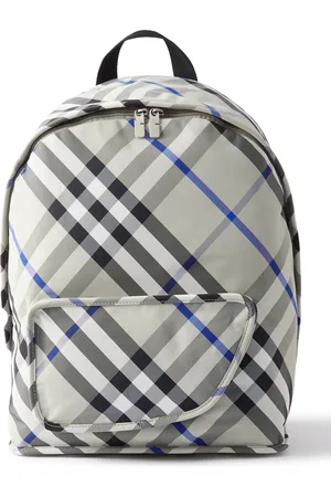 Burberry Checked Nylon-Twill Backpack - Men