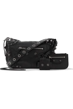 Balenciaga Le Cagole XS Arena Textured-Leather Messenger Bag - Men