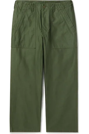 Beams Wide-Leg Cotton Trousers - Men - - S