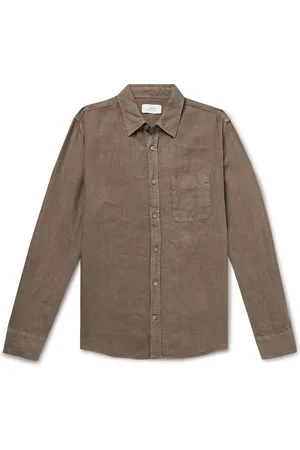 Mr P. Garment-Dyed Linen Shirt - Men - - S