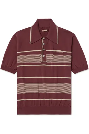 KAPITAL Carol Striped Cotton-Blend Polo Shirt - Men - - 3