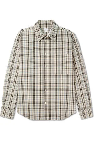Bottega Veneta Checked Cotton Oxford Shirt - Men - - IT 54