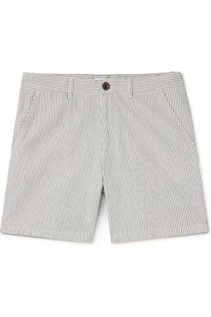 Mr P. Slim-Fit Straight-Leg Striped Cotton Bermuda Shorts - Men - - 28