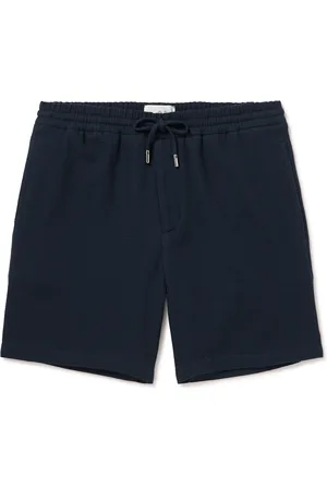 Mr P. Straight-Leg Waffle-Knit Organic Cotton Drawstring Shorts - Men - - 36
