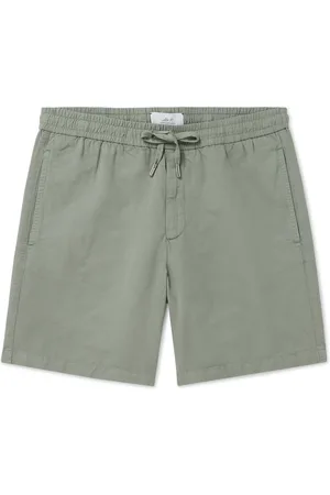 Mr P. Straight-Leg Cotton and Linen-Blend Drawstring Shorts - Men - - 36