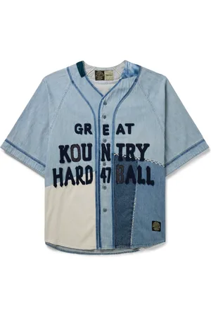 KAPITAL Appliqu??d Embroidered Patchwork Denim Shirt - Men - - 3