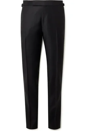 Tom Ford Shelton Slim-Fit Wool and Mohair-Blend Trousers - Men - - IT 48