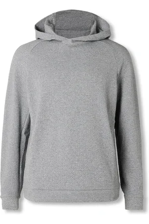 Lululemon At Ease Double-Knit Textured Cotton-Blend Hoodie - Men - - L