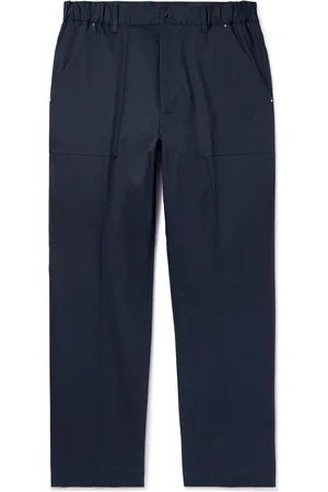 Moncler Tapered Cotton-Blend Gabardine Trousers - Men - - IT 48