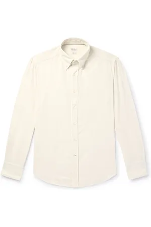 Brunello Cucinelli Button-Down Collar Cotton-Corduroy Shirt - Men - - XS