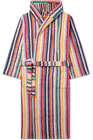 Missoni Riverbero Striped Cotton-Terry Hooded Robe - Men - - L
