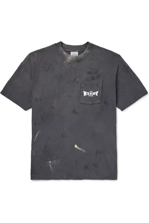 READYMADE Logo-Print Paint-Splattered Cotton-Jersey T-Shirt - Men - - S