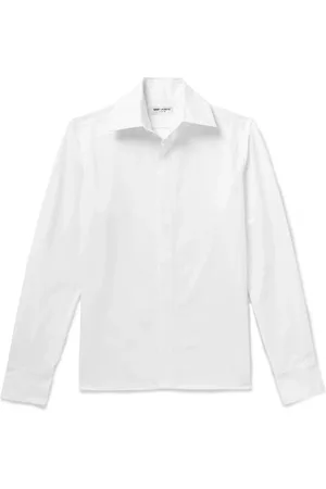 Saint Laurent Logo-Embroidered Cotton Shirt - Men - - 41