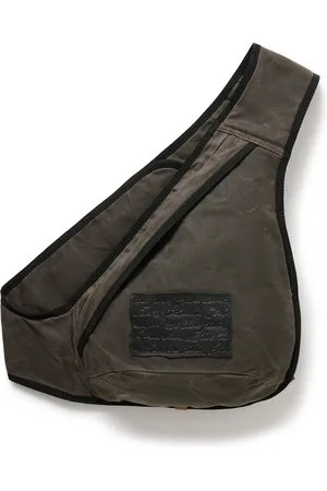 Acne Studios Andemer Leather-Appliqu??d Coated-Canvas Sling Backpack - Men
