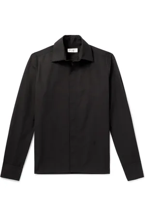 Saint Laurent Logo-Embroidered Cotton Shirt - Men - - 39