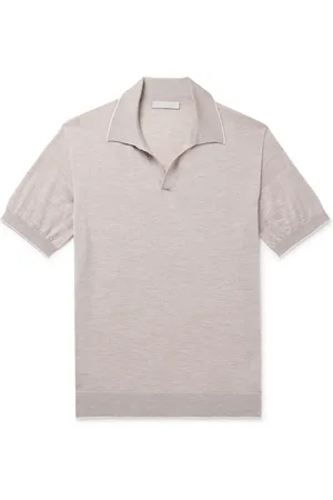 Saman Amel Capell Cashmere and Silk-Blend Polo Shirt - Men - - IT 48