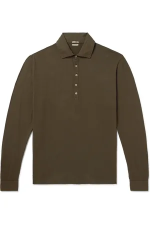 MASSIMO ALBA Ischia Cotton and Cashmere-Blend Jersey Polo Shirt - Men - - XXL