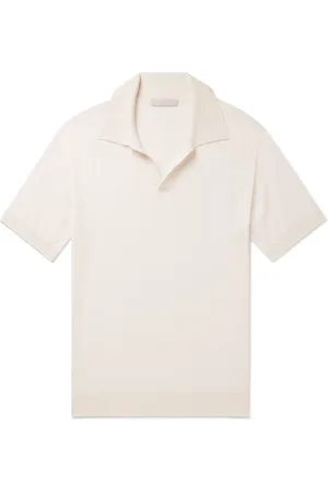 Saman Amel Capell Slim-Fit Cashmere and Silk-Blend Polo Shirt - Men - - IT 48