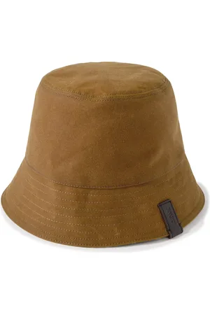 Loewe Reversible Leather-Trimmed Waxed Cotton-Canvas and Wool-Blend Bucket Hat - Men - - 60