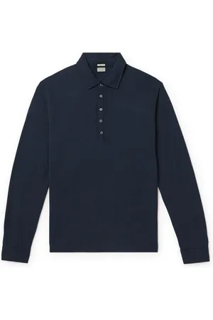 MASSIMO ALBA Ischia Cotton and Cashmere-Blend Jersey Polo Shirt - Men - - S