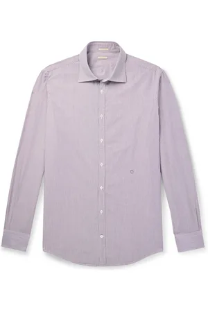 MASSIMO ALBA Genova Striped Cotton-Poplin Shirt - Men - - XL