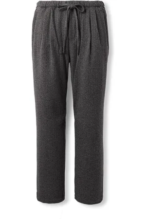 MASSIMO ALBA Key West Straight-Leg Herringbone Cashmere and Wool-Blend Suit Trousers - Men - - XL
