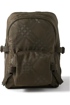 Burberry Checked Jacquard Backpack - Men
