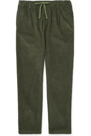 HARTFORD Tanker Slim-Fit Straight-Leg Cotton-Corduroy Drawstring Trousers - Men - - IT 52