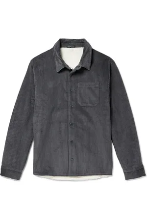 James Perse Fleece-Lined Cotton and Wool-Blend Corduroy Jacket - Men - - 1